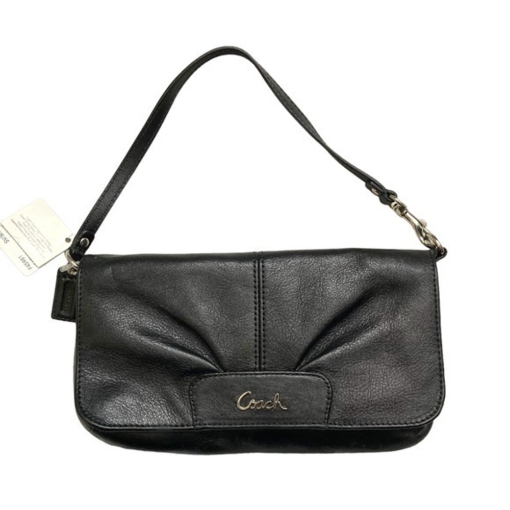 Coach black leather Ashley mini bag